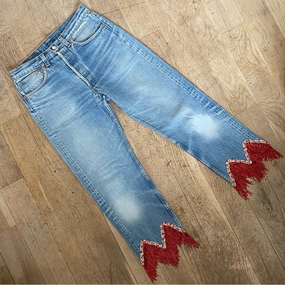 INSANE CUSTOM FRINGE LEVIS